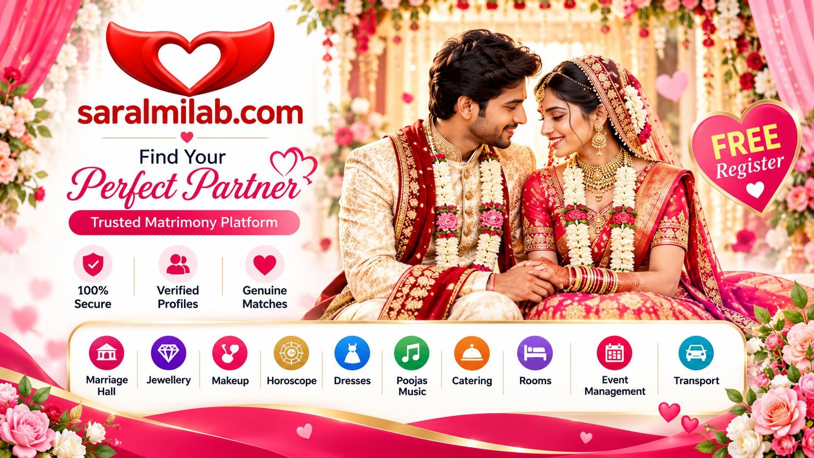 Saralmilab matrimonial banner: Find Your Perfect Life Partner